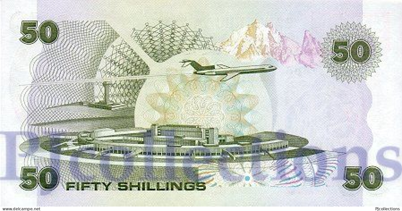 KENYA 50 SHILLINGS 1988 PICK 22e UNC LOW SERIAL NUMBER "000237" - Kenya