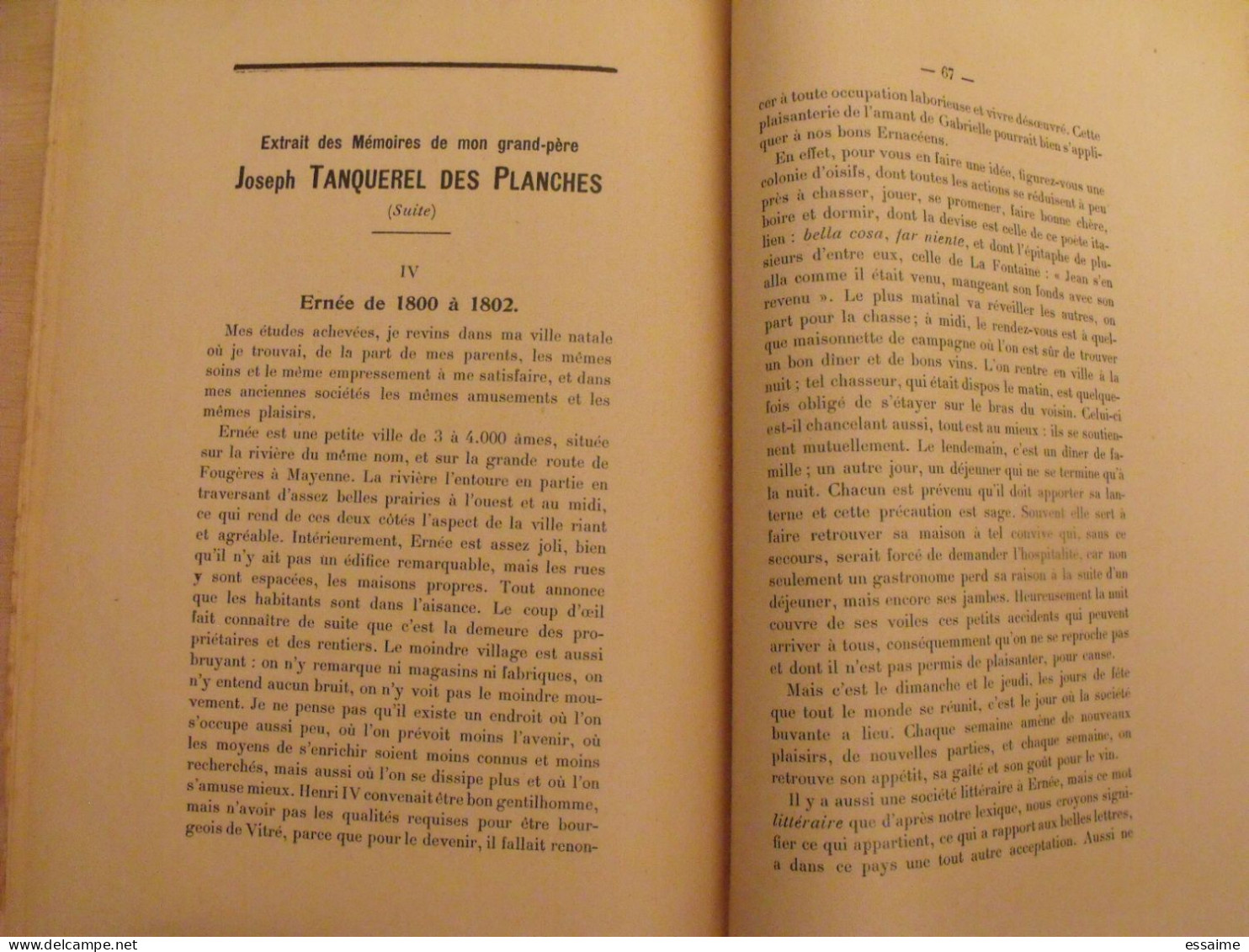 bulletin historique et archéologique de la Mayenne. 1947, tome LXI-224,225. Laval Chateau-Gontier. Goupil.