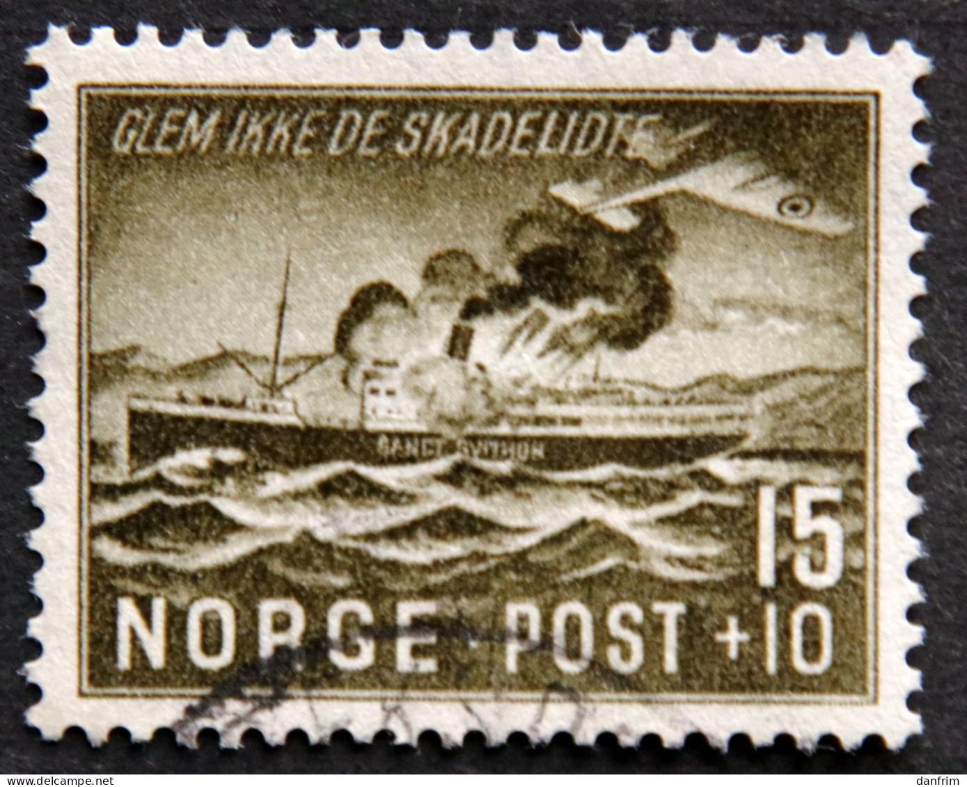 Norway 1944  Sea War Victims  Minr.296  ( Lot C 806 ) - Gebraucht