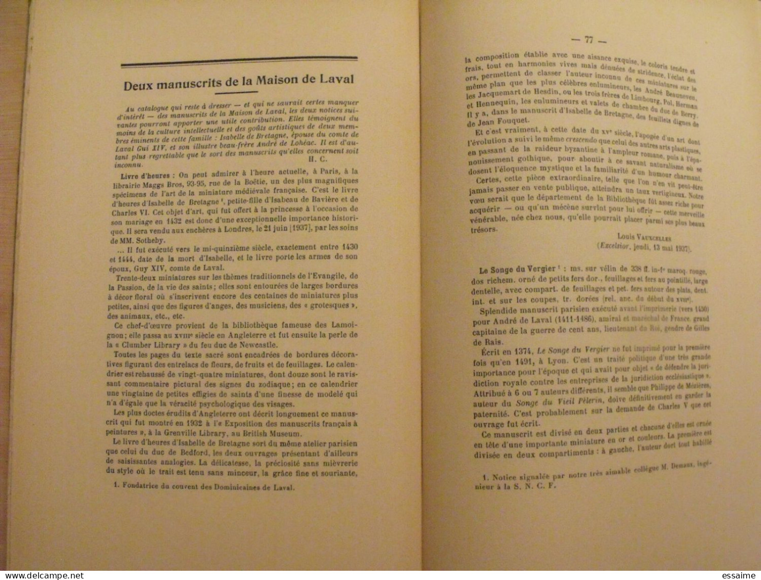 Bulletin Historique Et Archéologique De La Mayenne. 1953, Tome LXIII-227. Laval Chateau-Gontier. Goupil. - Pays De Loire