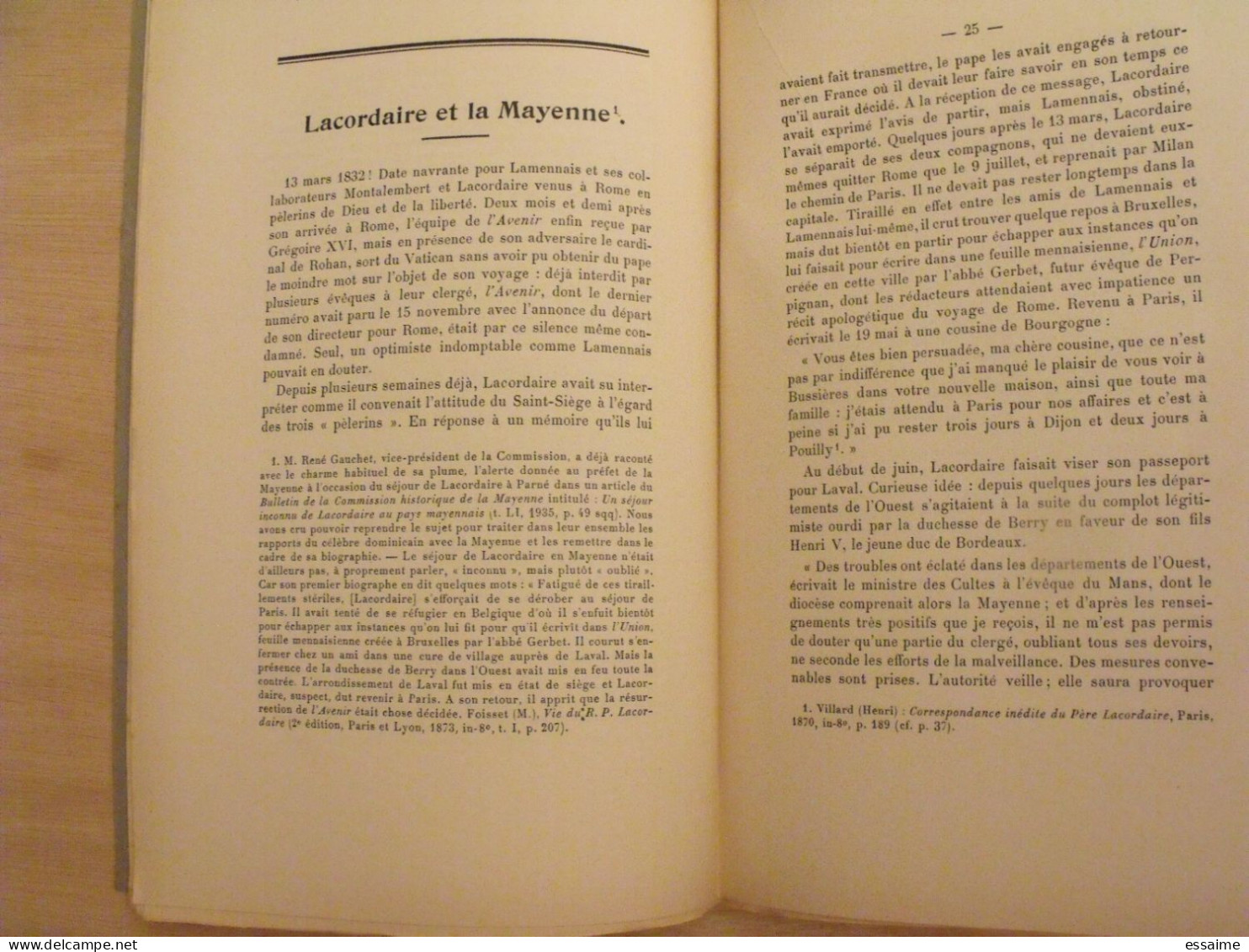 bulletin historique et archéologique de la Mayenne. 1953, tome LXIII-227. Laval Chateau-Gontier. Goupil.