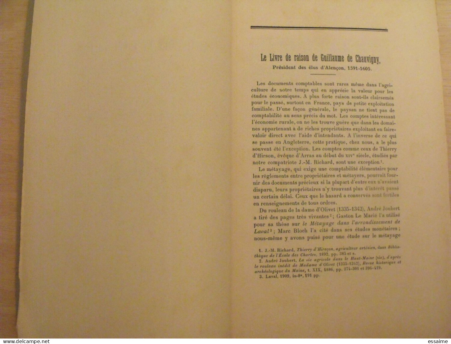 Bulletin Historique Et Archéologique De La Mayenne. 1954, Tome LXIV-228. Laval Chateau-Gontier. Goupil. - Pays De Loire