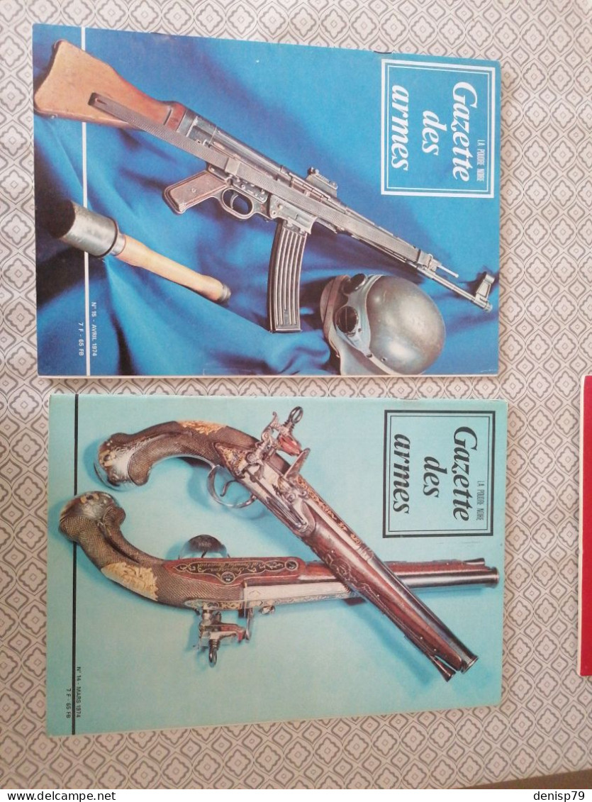 11 X Revues Gazette Des Armes 1974 - French