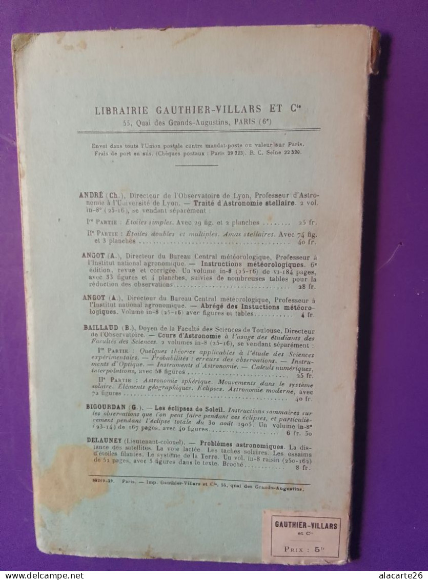 PETIT TRAITE D'ASTRONOMIE PRATIQUE / COMMANDANT CH. HENRIONNET - Astronomía