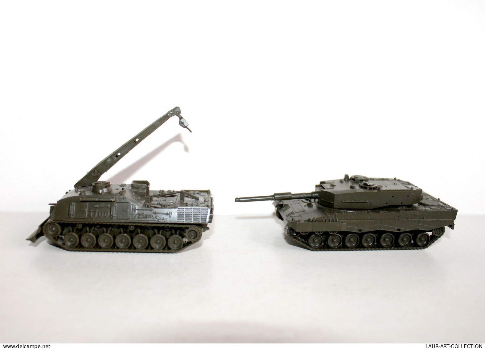 ROCO MINITANKS HO N°257 BERGEPANZER 2 + N°329 LEOPARD 2, MILITAIRE CHAR COMBAT TANK MODELE REDUIT (1712.41) - Carri Armati