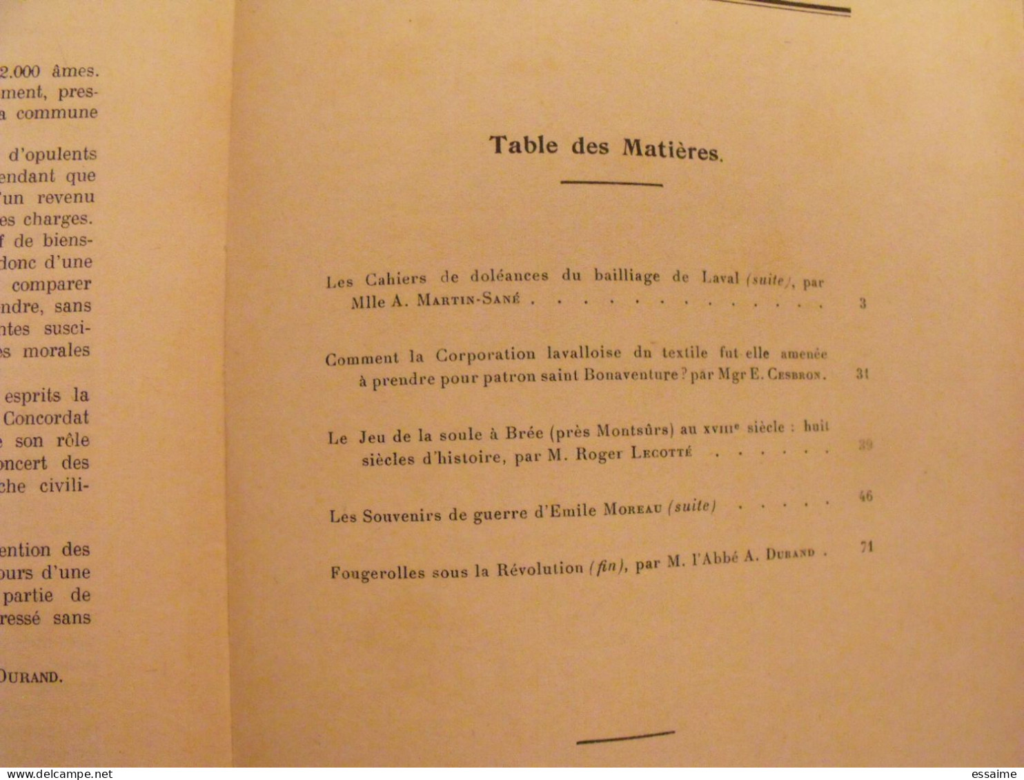 Bulletin Historique Et Archéologique De La Mayenne. 1957-58, Tome LXVII-231bis. Laval Chateau-Gontier. Goupil. - Pays De Loire