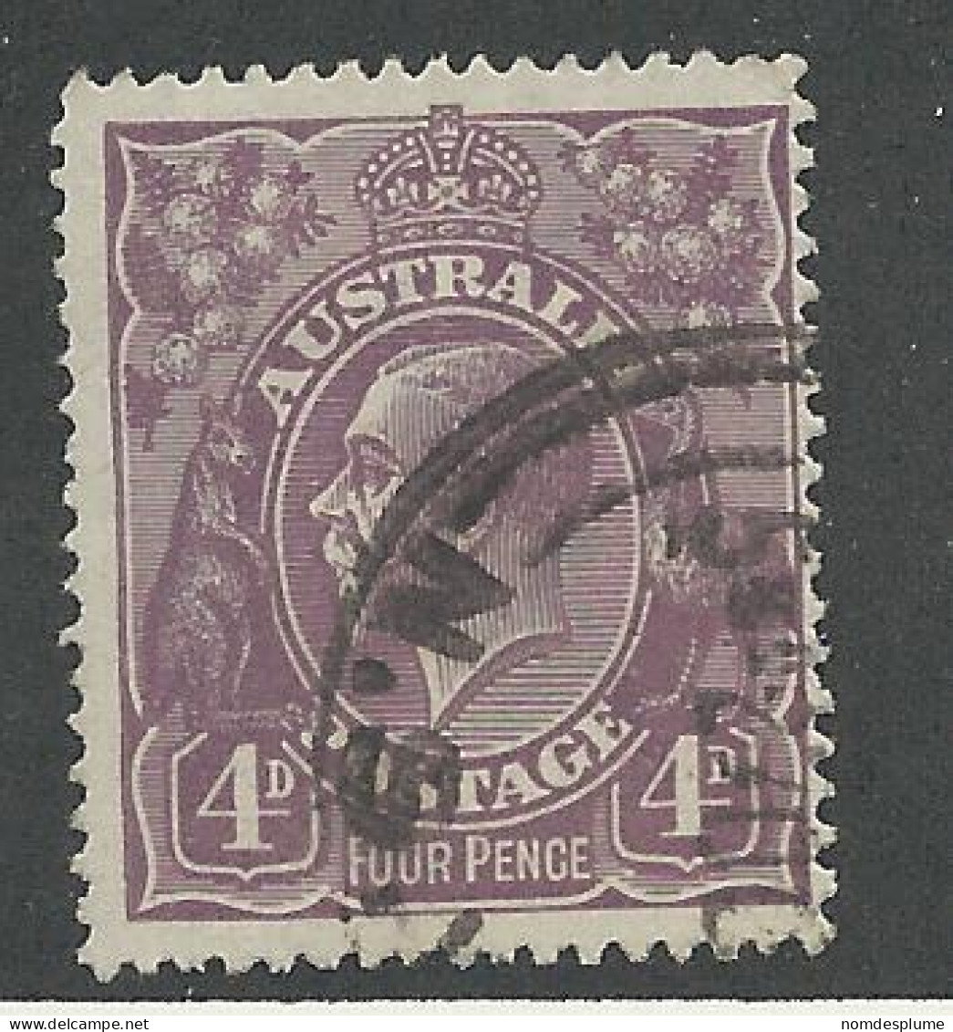 25495) Australia  1921 1st Watermark - Gebruikt