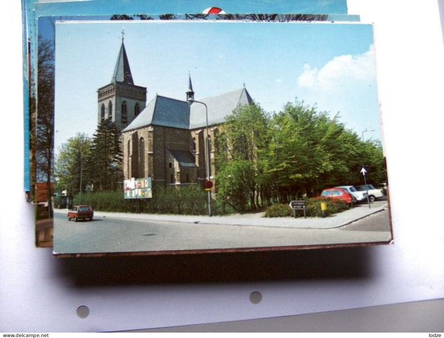 Nederland Holland Pays Bas Ede Met Nederlands Hervormde Kerk En Auto's - Ede