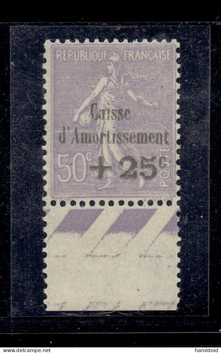 N°276 - XX MNH TTB - BORD DE FEUILLE - 1927-31 Caisse D'Amortissement