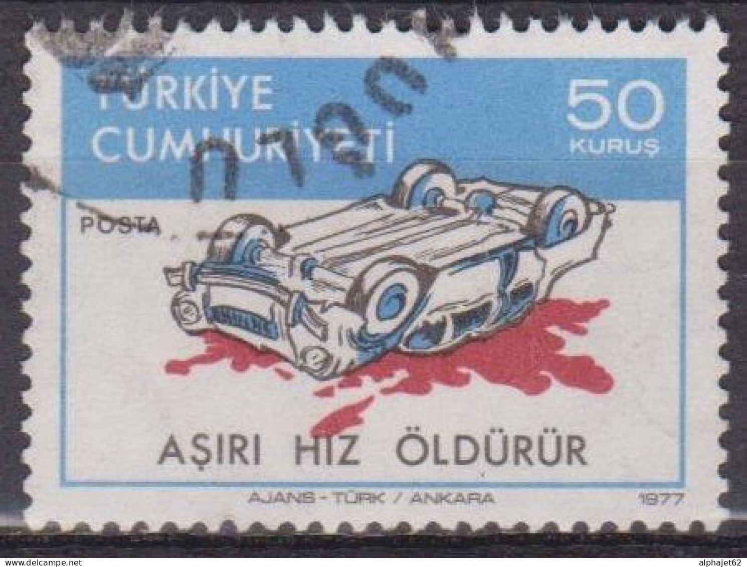 Sécurité Routière - TURQUIE - Excès De Vitesse - N° 2204 - 1977 - Oblitérés