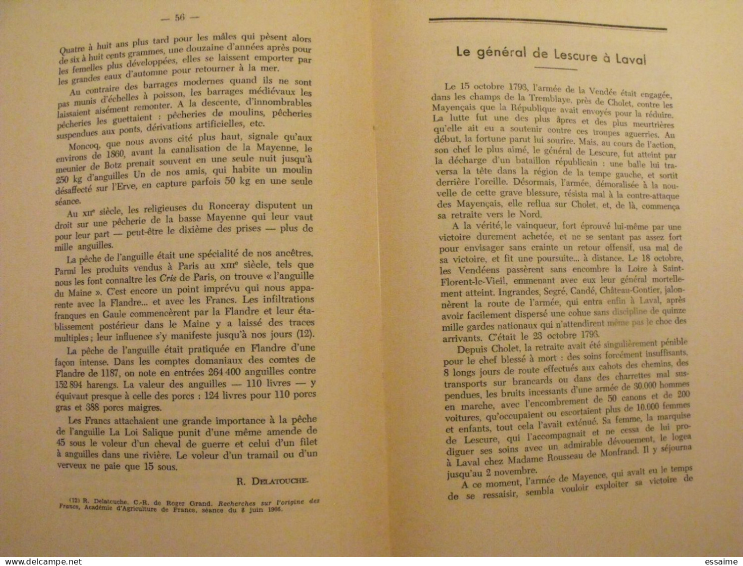 bulletin historique et archéologique de la Mayenne. 1966, n° 12 (238) . Laval Chateau-Gontier. Goupil.