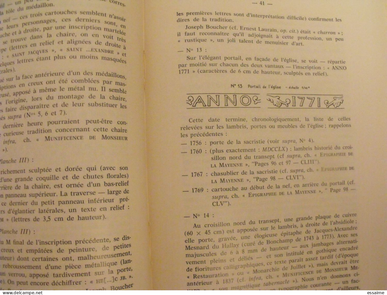 bulletin historique et archéologique de la Mayenne. 1968, n° 20 (240) . Laval Chateau-Gontier. Goupil.