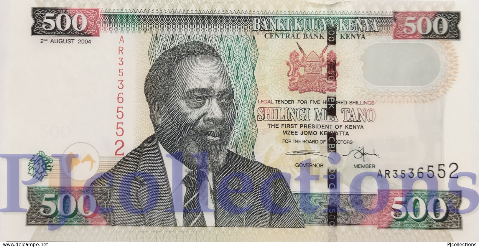 KENYA 500 SHILLINGS 2004 PICK 44c UNC - Kenia