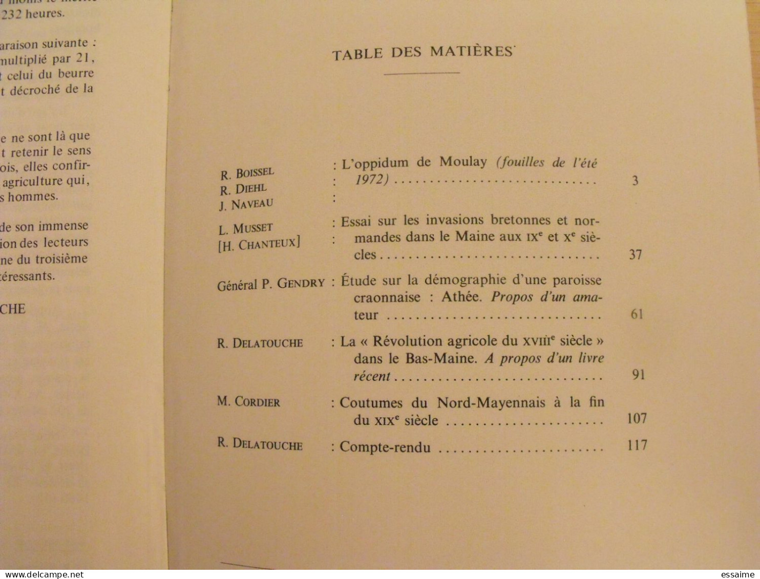 Bulletin Historique Et Archéologique De La Mayenne. 1972, N° 29 (243) . Laval Chateau-Gontier. Goupil. - Pays De Loire