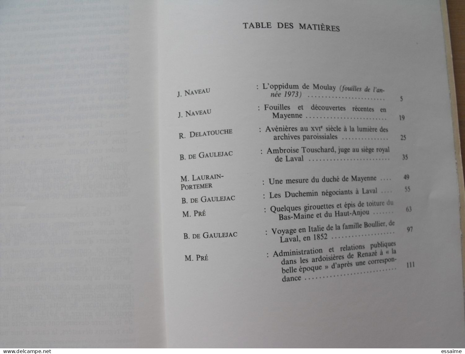 bulletin historique et archéologique de la Mayenne. 1973, n° 33 (244) . Laval Chateau-Gontier. Goupil. girouette