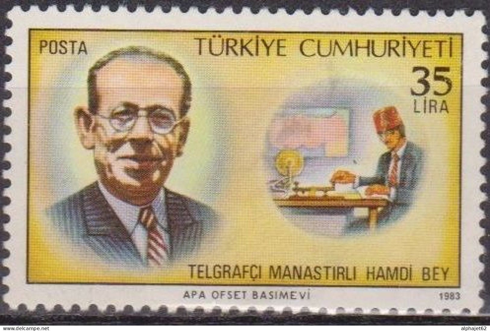 Radio Télégraphie - TURQUIE - Manastirli Hamdi Bey - N° 2388 * - 1983 - Nuevos