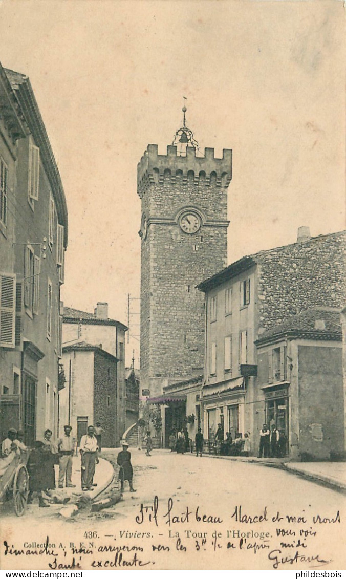 ARDECHE  VIVIERS  La Tour De L'horloge - Viviers