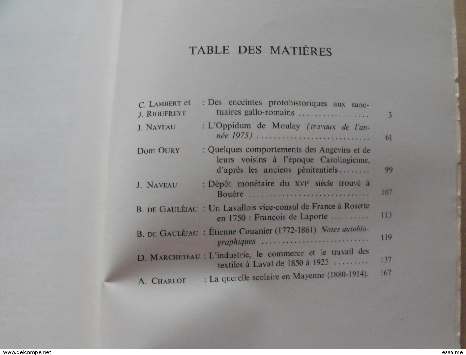 Bulletin Historique Et Archéologique De La Mayenne. 1975-76, N° 41-42 (246-4) . Laval Chateau-Gontier. Goupil. - Pays De Loire