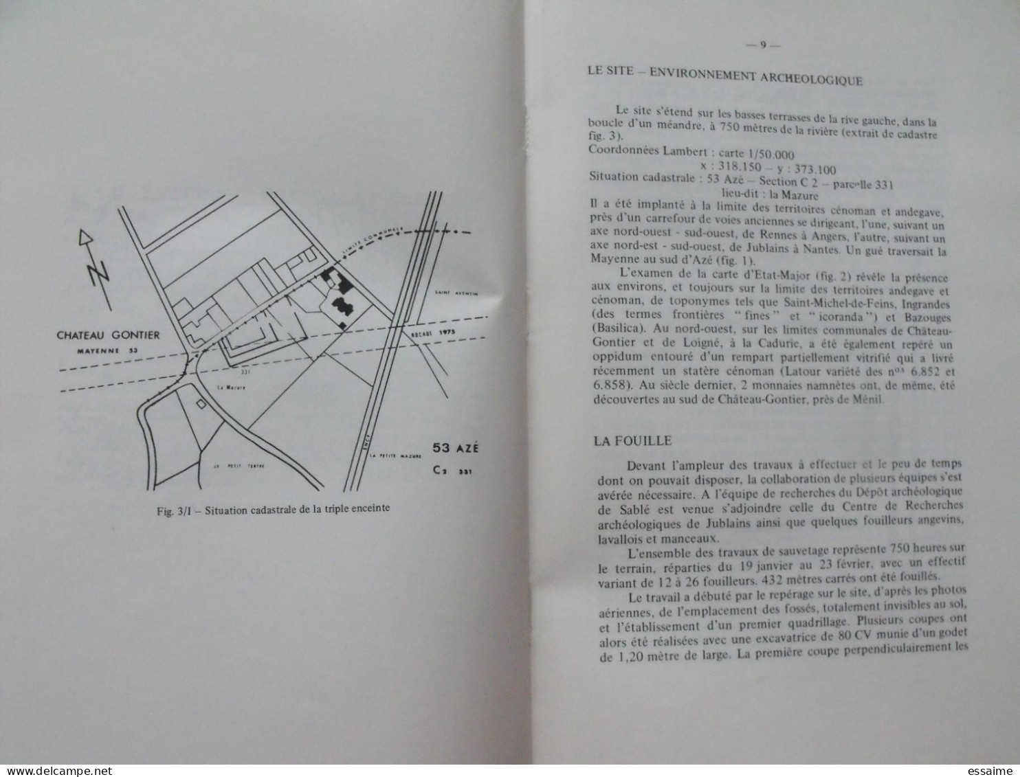 bulletin historique et archéologique de la Mayenne. 1975-76, n° 41-42 (246-4) . Laval Chateau-Gontier. Goupil.