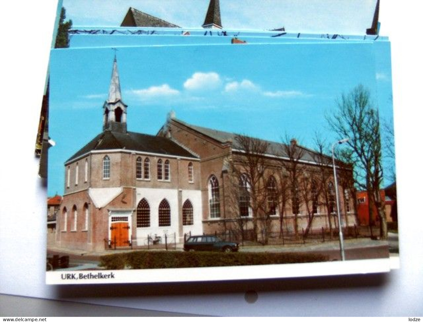 Nederland Holland Pays Bas Urk Met Bethel Kerk En Auto - Urk