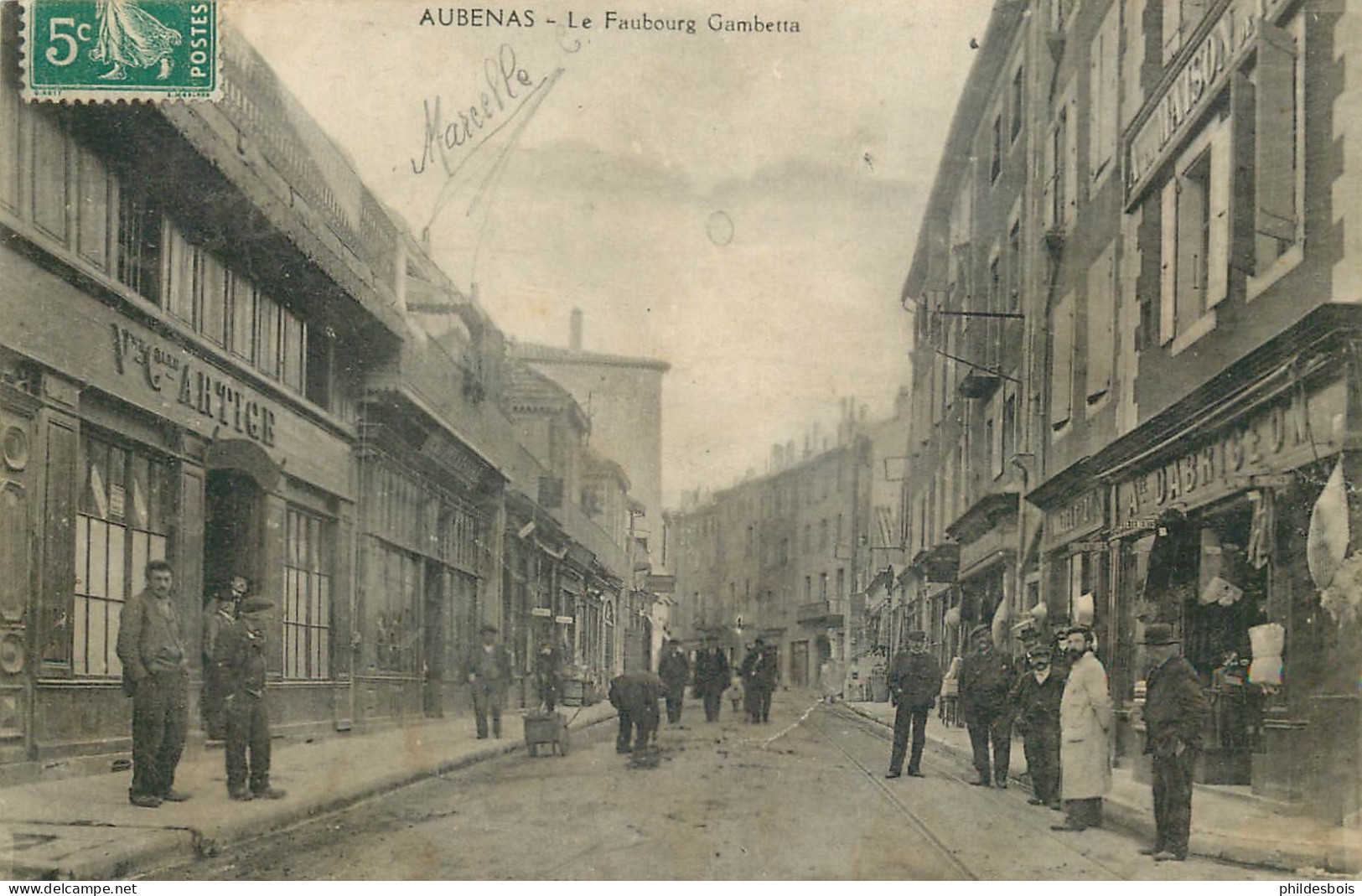 ARDECHE  AUBENAS   Faubourg Gambetta - Aubenas