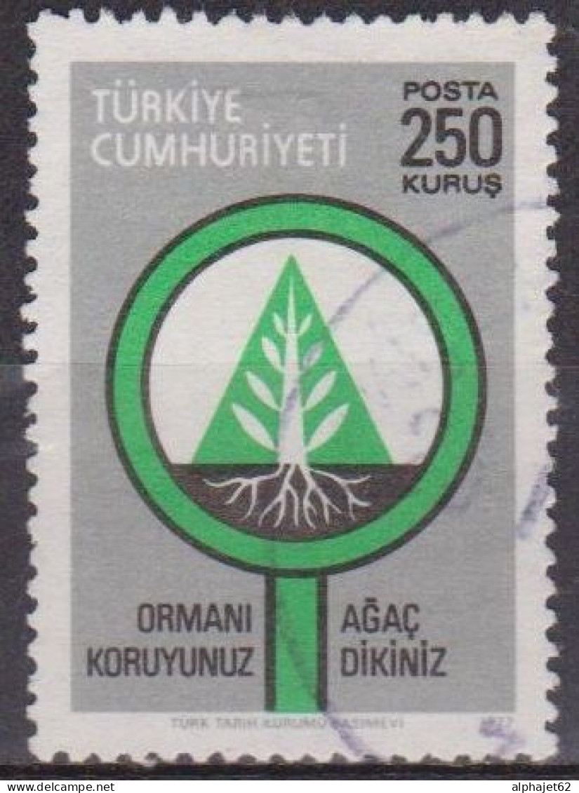 Protection De La Foret - TURQUIE - Reboisement - N° 2207 - 1977 - Usados