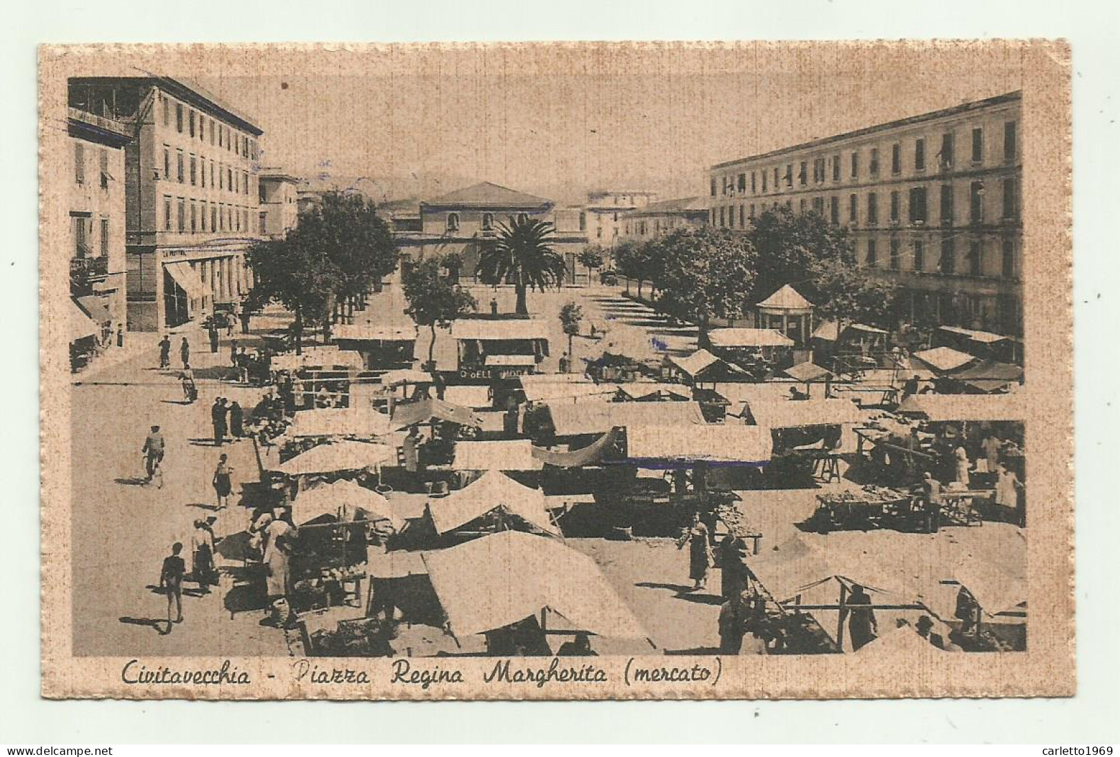 CIVITAVECCHIA - PIAZZA REGINA MARGHERITA ( MERCATO )  VIAGGIATA FP - Civitavecchia