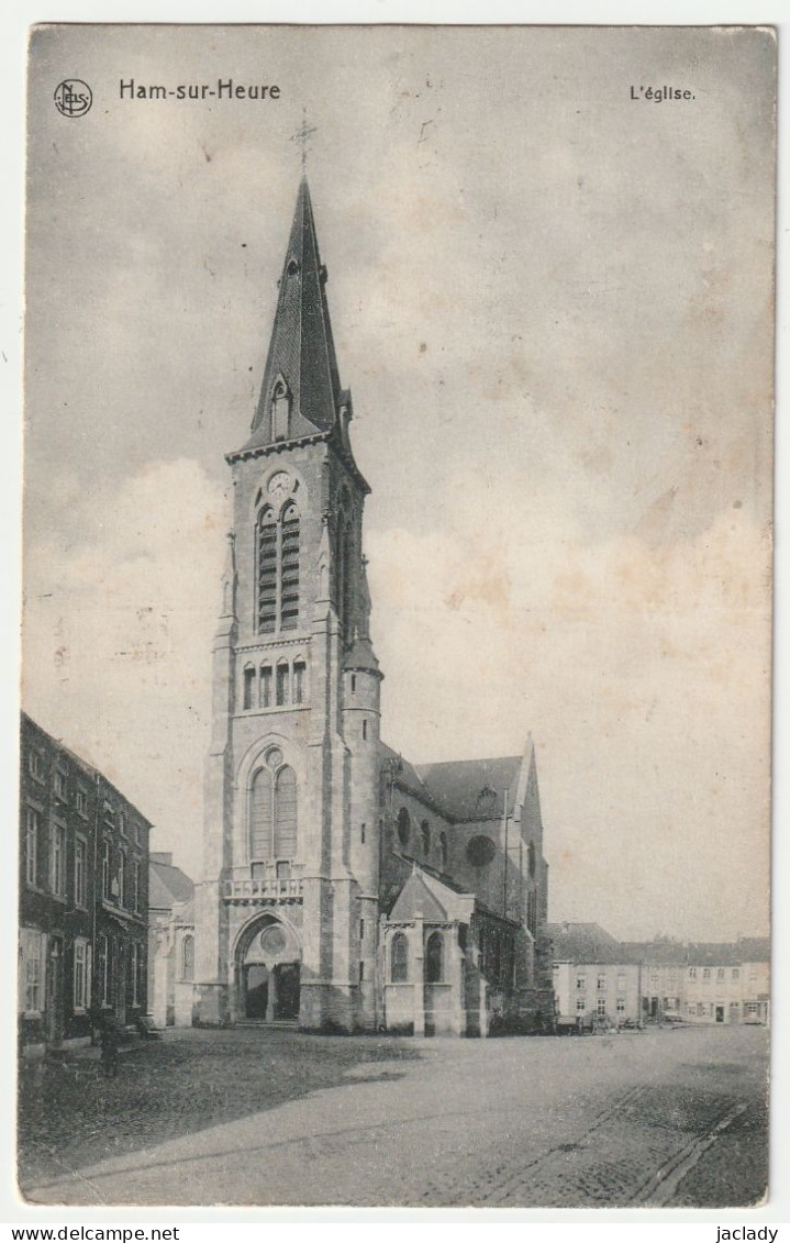 Ham - Sur - Heure -- L' Eglise.    (2 Scans) - Ham-sur-Heure-Nalinnes