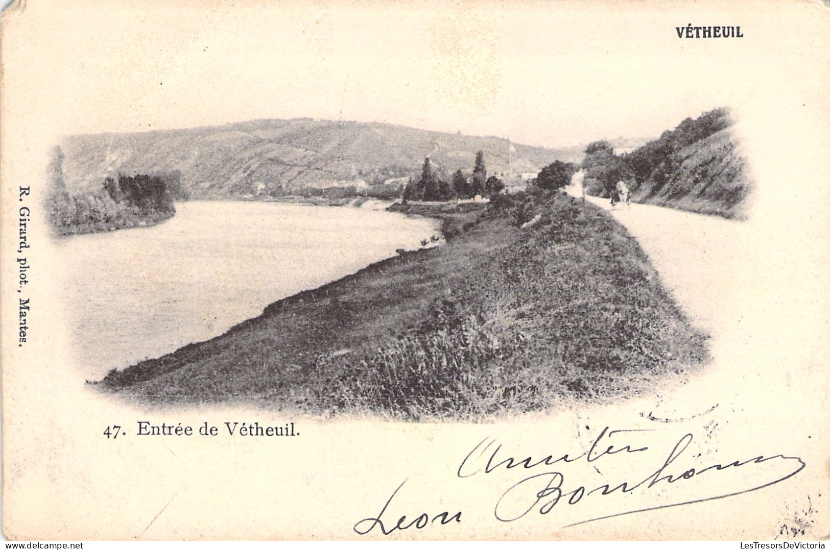 FRANCE - Vetheuil - Entrée De Vetheuil - R Girard Photo - Carte Postale Ancienne - Vetheuil