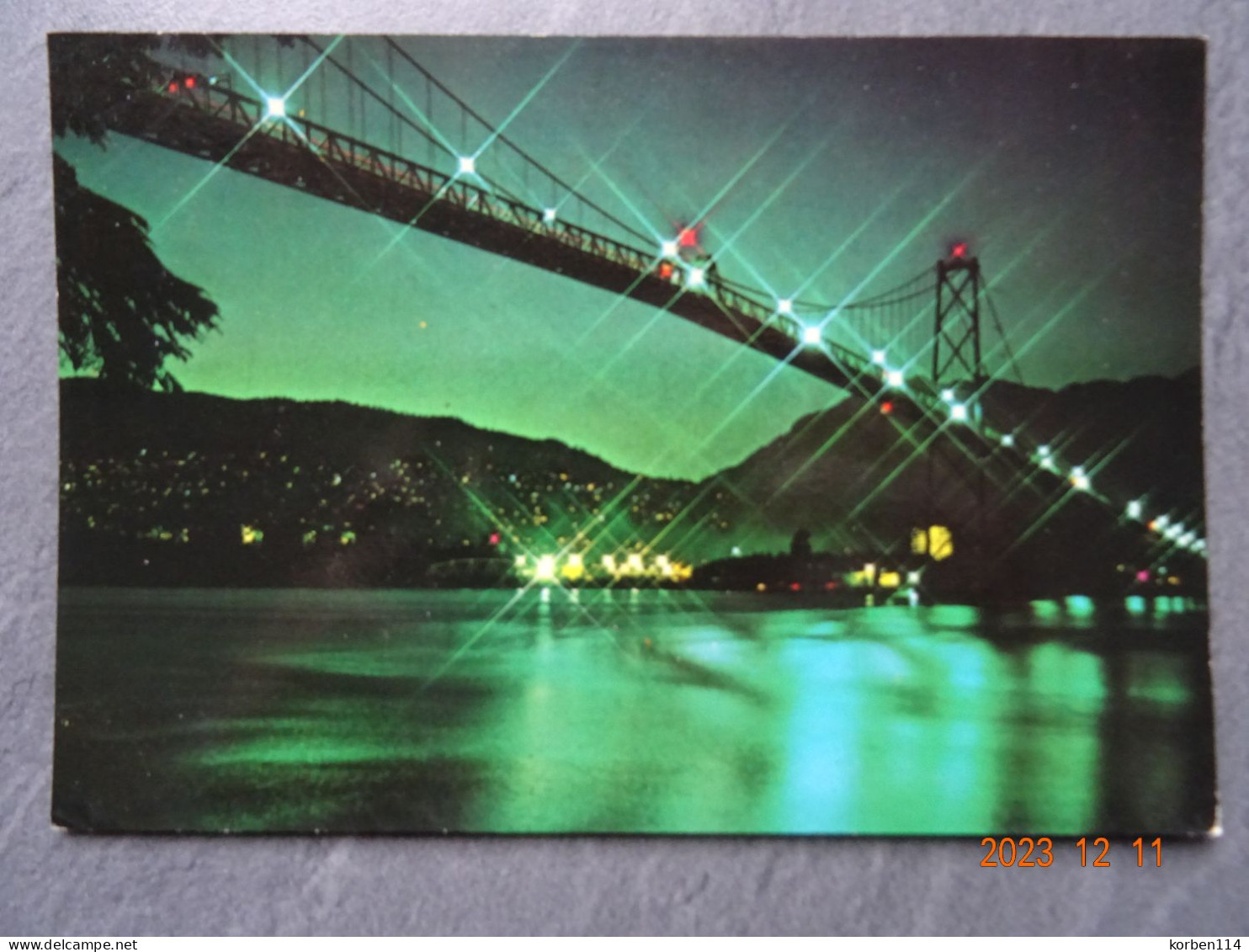 LYONS GATE BRIDGE AT NIGHT - Vancouver