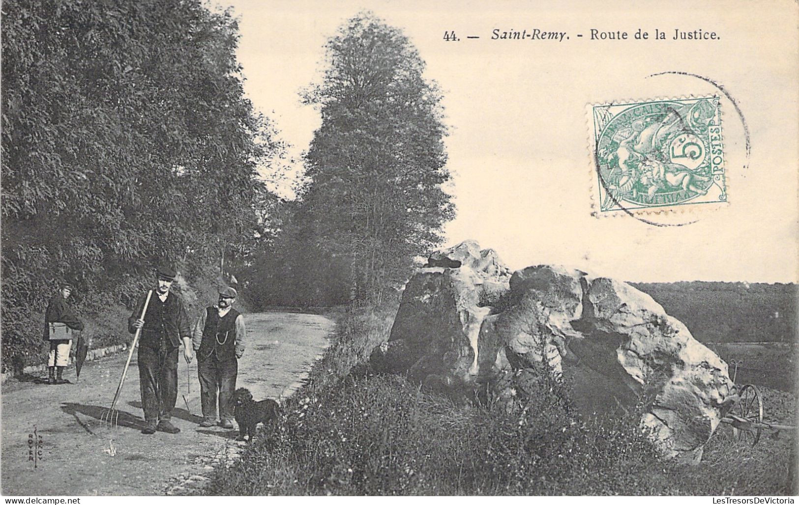 FRANCE - Saint Remy - Route De La Justice - Animé - Carte Postale Ancienne - St.-Rémy-lès-Chevreuse