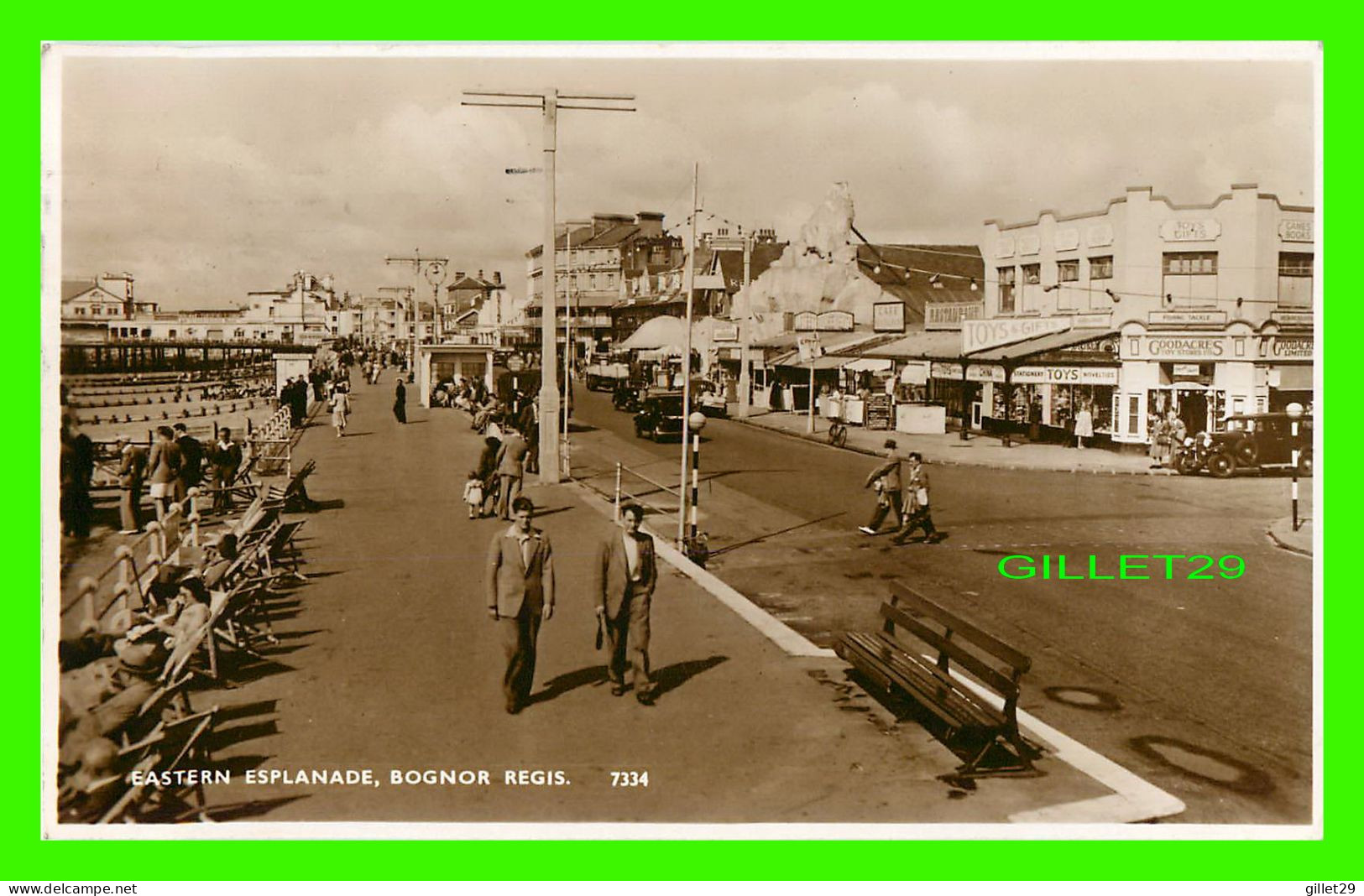 BOGNOR REGIS, SUSSEX, UK - EASTERN ESPLANADE - PEOPLES - TRAVEL IN 1953 - REAL PHOTO - - Bognor Regis