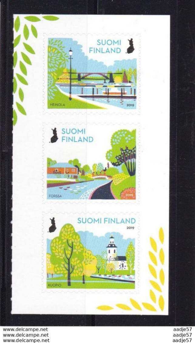 Finland 2019 Mih. 2659/61 National Urban Parks (III) MNH ** Trainbridge - Unused Stamps