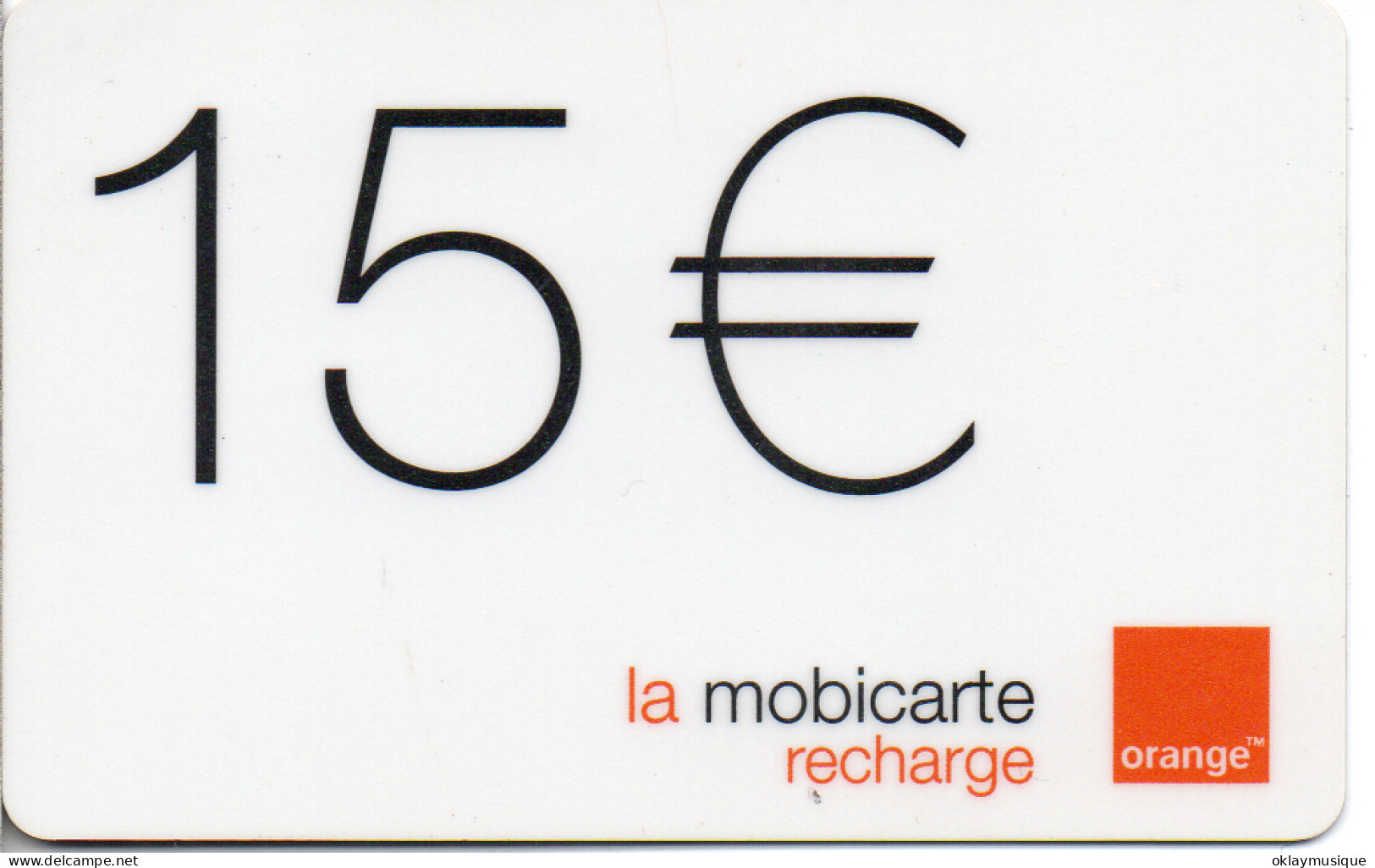 10-2001  Orange 15€ - Telecom Operators