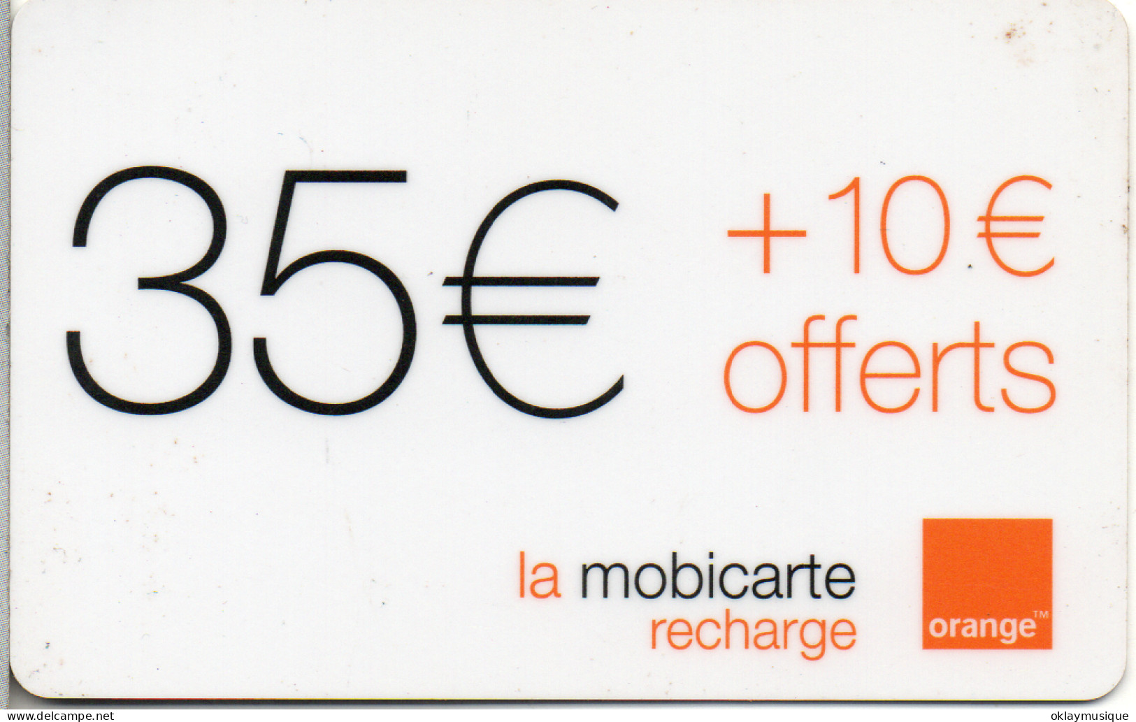 11-2001 Orange  35€ - Operatori Telecom