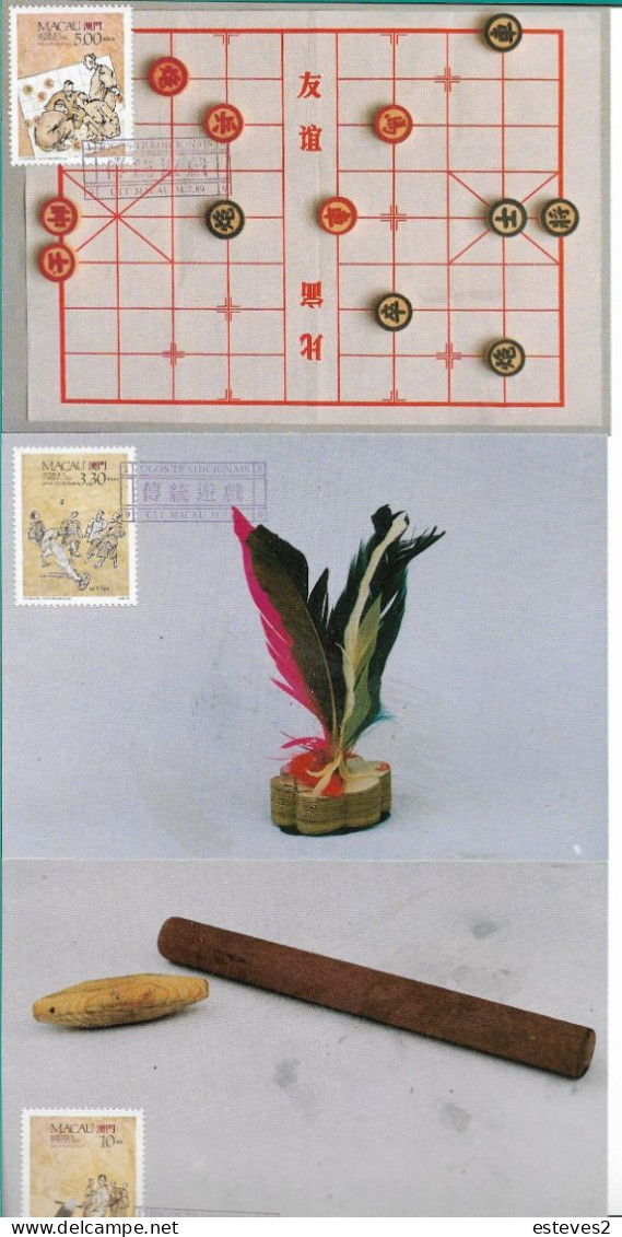 Macau 1989 , Traditional Games , 3 Maximun Cards - Non Classificati