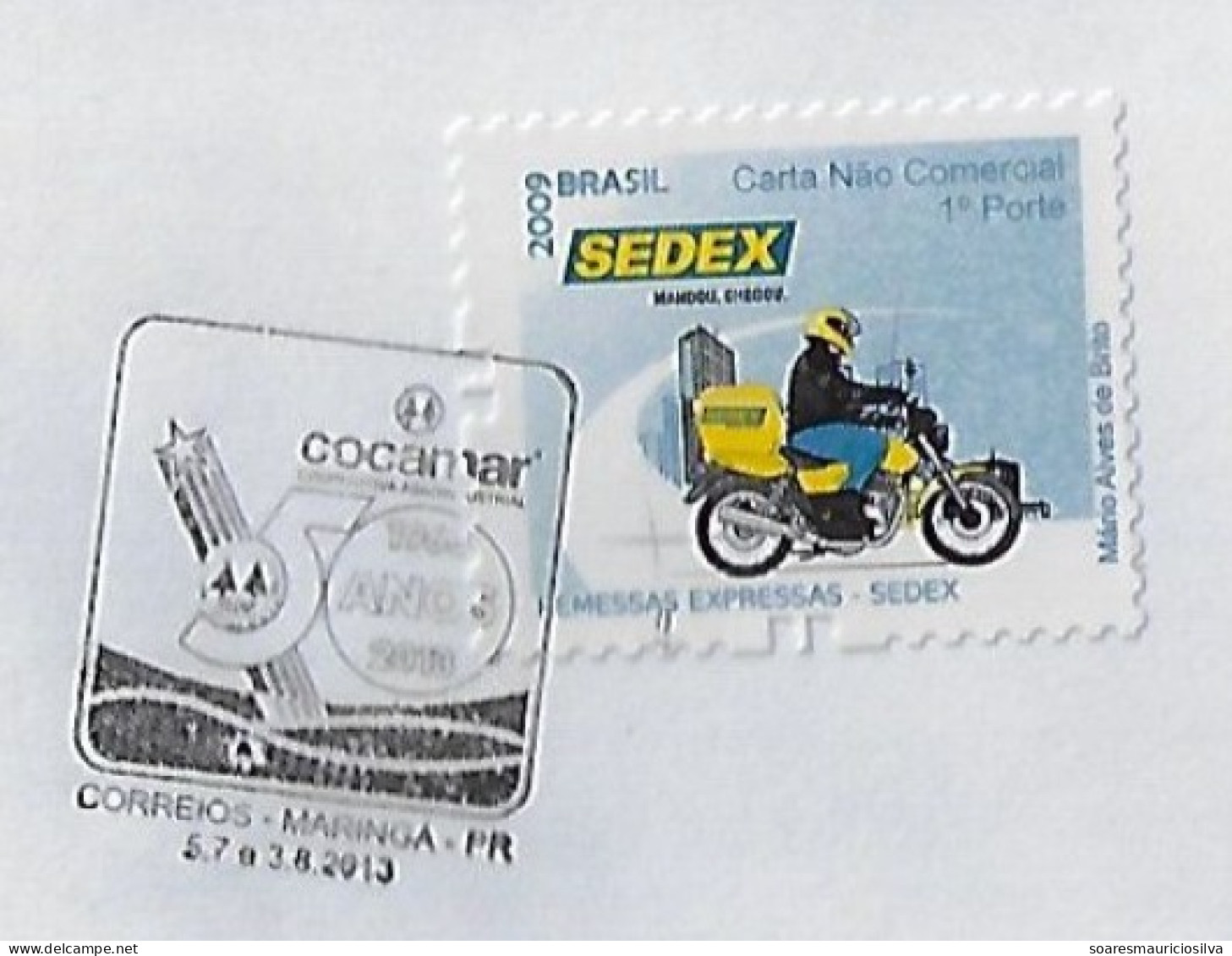 Brazil 2013 Cover Commemorative Cancel 50 Years Of Cocamar Agroindustrial Cooperative From Maringá - Lettres & Documents