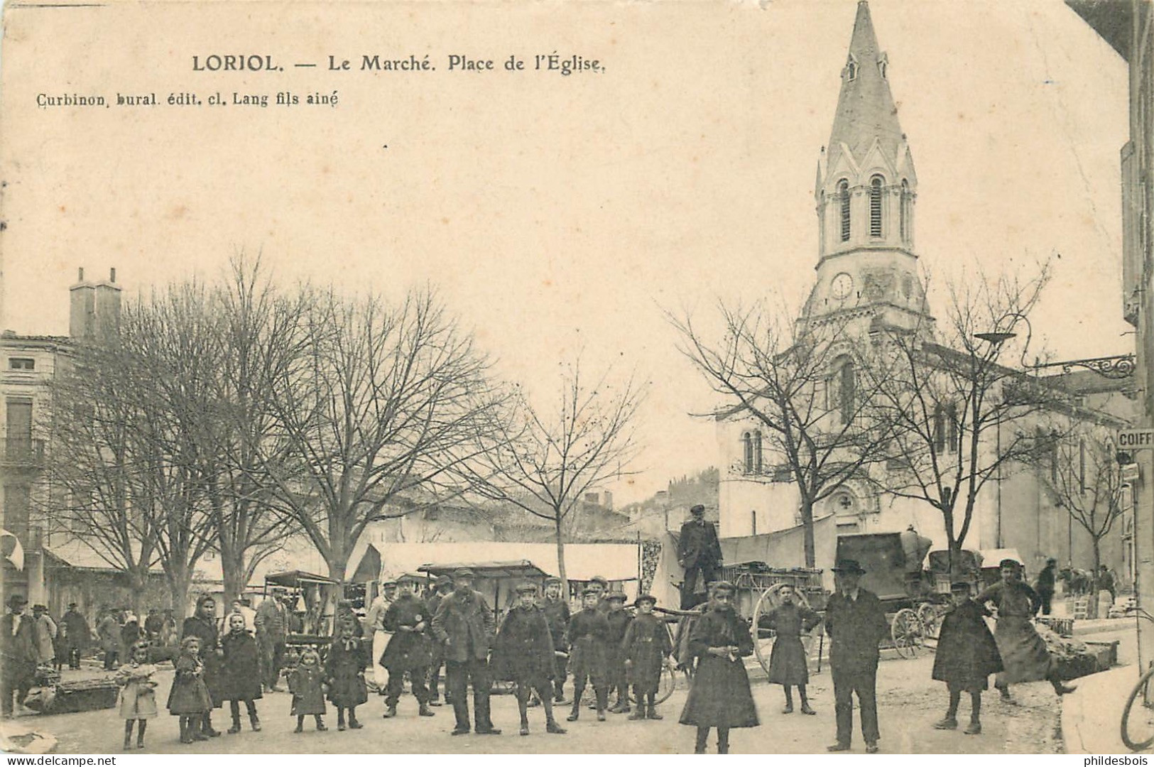 DROME  LORIOL  Le Marche Place De L'église - Loriol