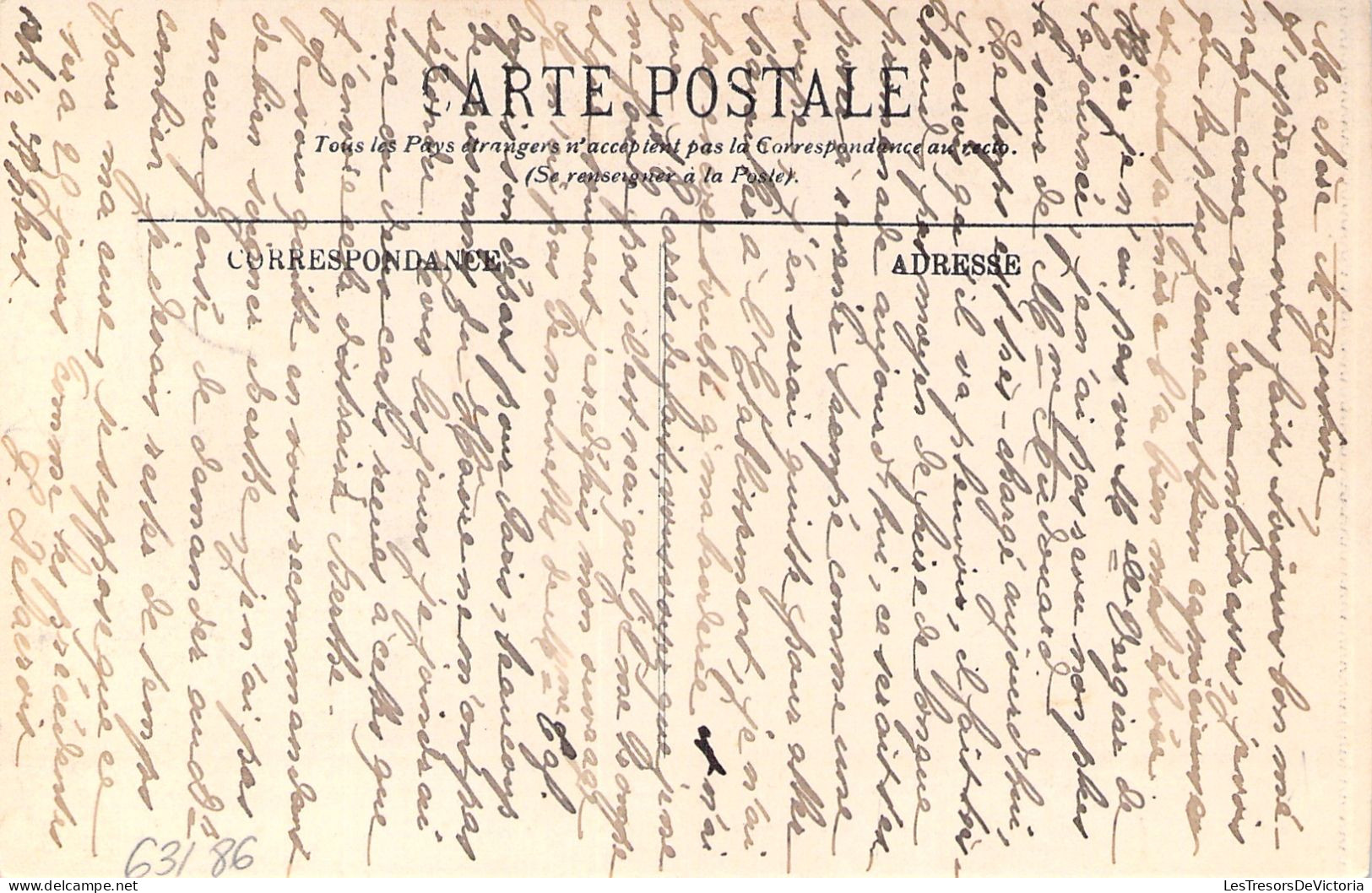 FRANCE - La Bourboule - La Gare - Taxi à Cheval - Carte Postale Ancienne - La Bourboule