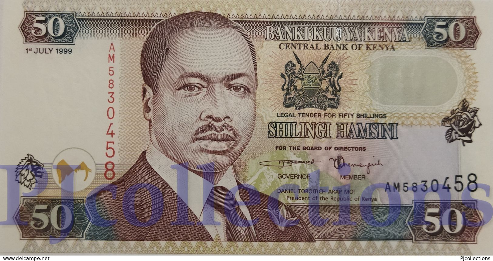 KENYA 50 SHILLINGS 1999 PICK 36d UNC - Kenya