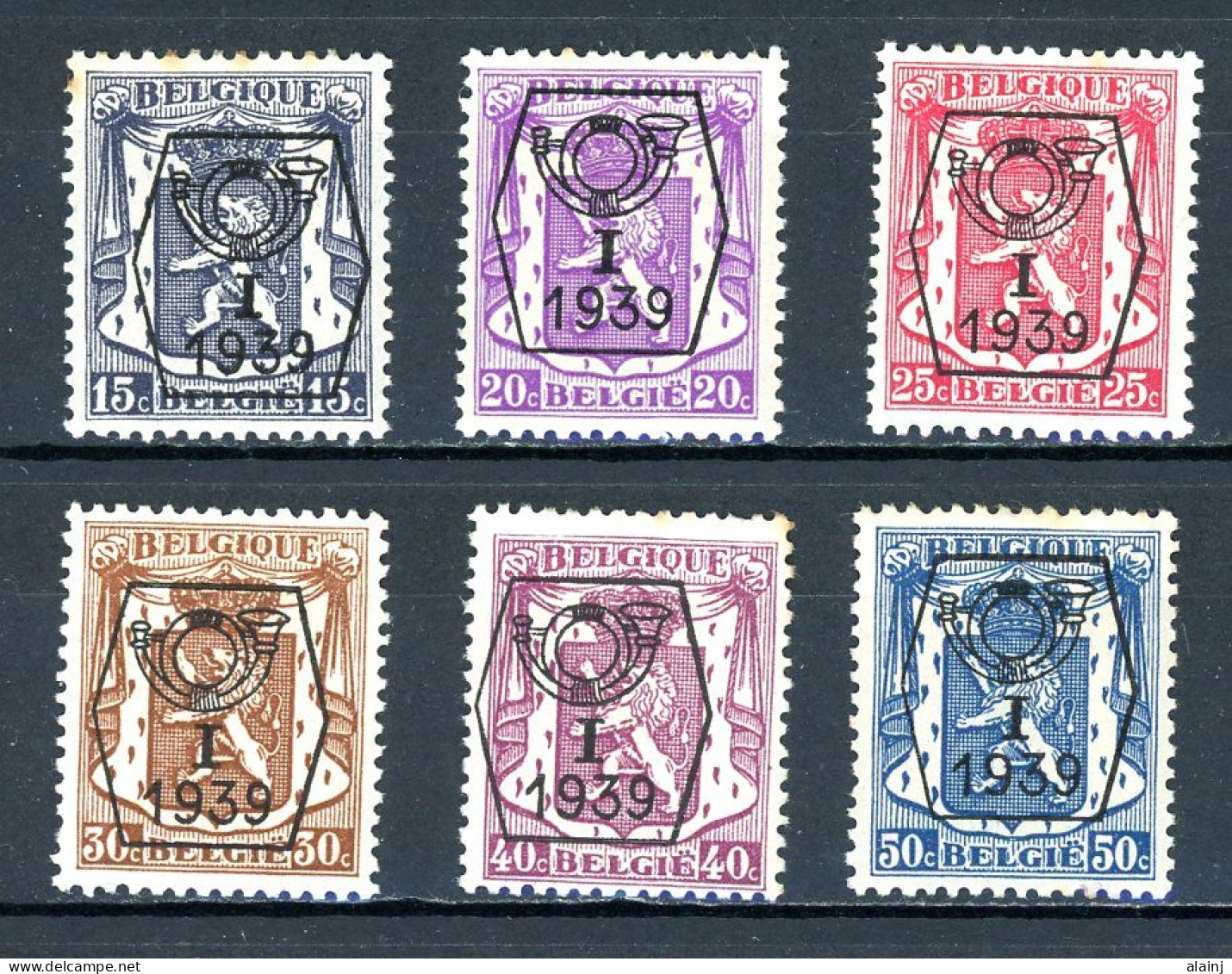 BE  PRE405 - 410   ---   Surcharge B  --  X  --  Très Faible Charnière  --  Bel état - Typografisch 1936-51 (Klein Staatswapen)