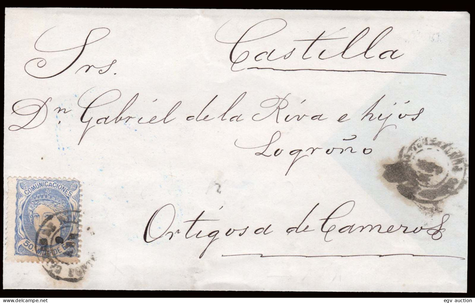 Pontevedra - Edi O 107 - Envuelta Mat Fech. Tp. II "Caldas De Reis" - Briefe U. Dokumente