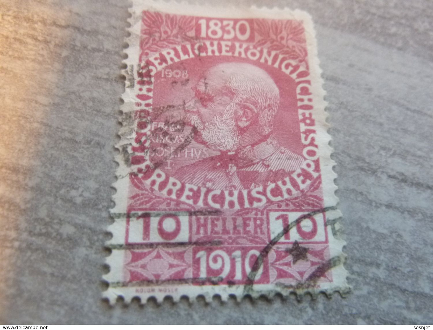 Osterreich - Franz Kaiser - 10 Heller - Rouge - Oblitéré - Année 1910 - - Revenue Stamps