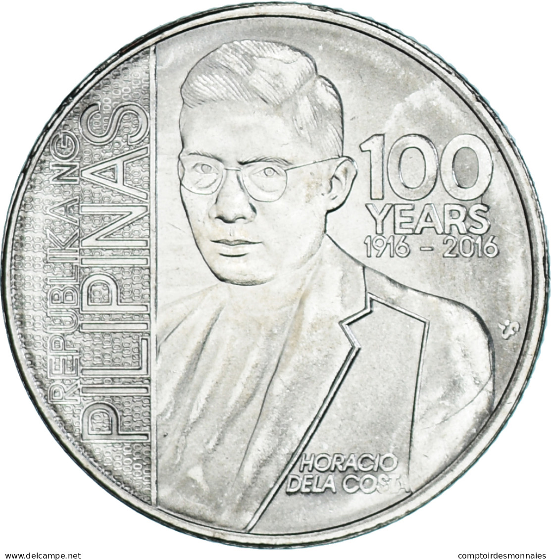 Monnaie, Philippines, Piso, 2016, Horacio Dela Costa., SPL, Cupro-nickel, KM:293 - Philippines