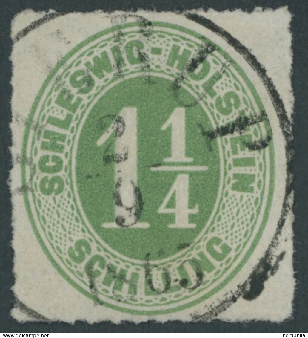 SCHLESWIG-HOLSTEIN 9 O, STERUP, K1 Zentrisch Auf 11/4 S. Olivgrün, Pracht - Schleswig-Holstein