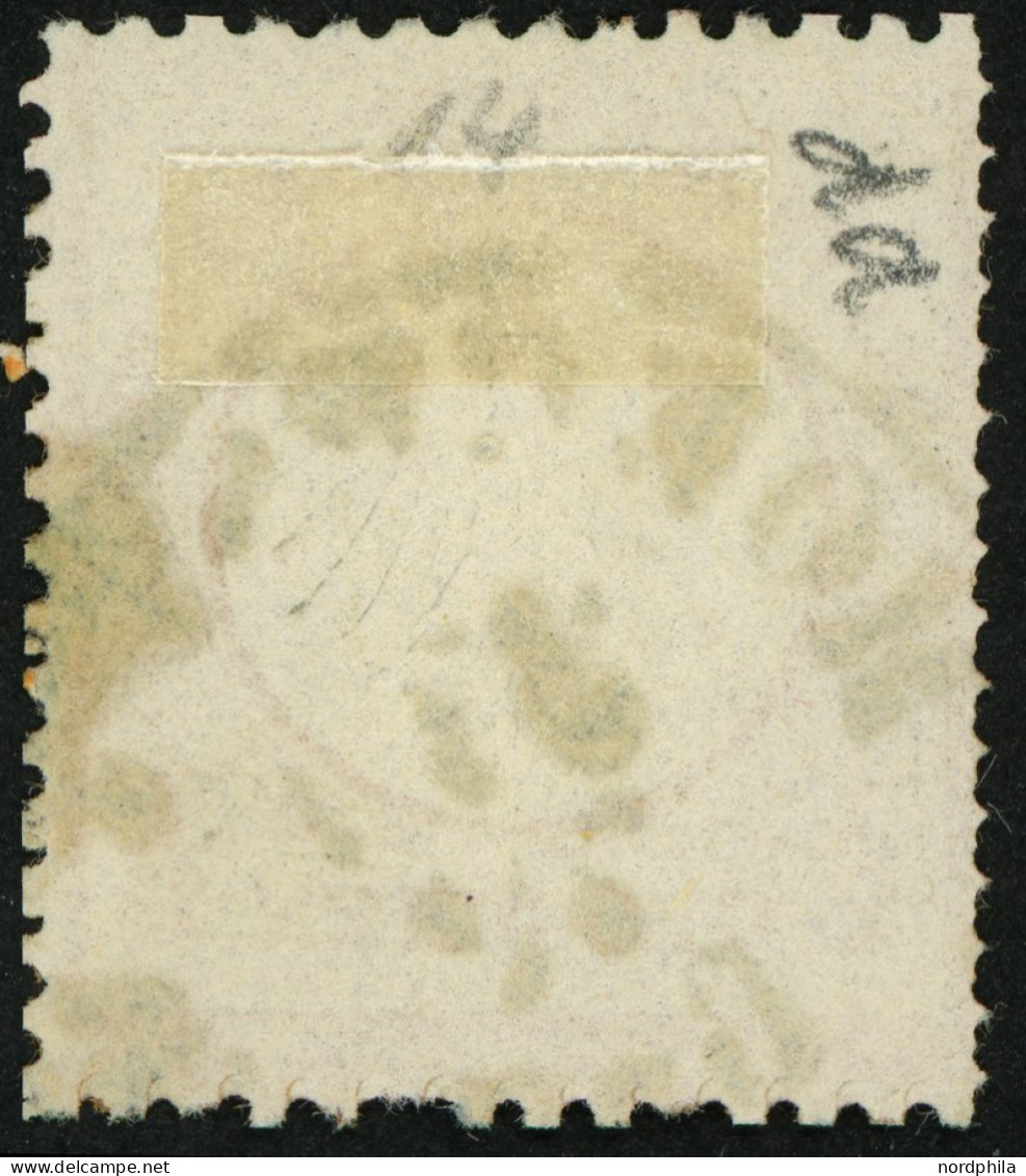 Dt. Reich 14 DZ O, 1873, 1/2 Gr. Orange, Mit Seltener Doppelzähnung (die Erste Zähnung War Nicht Erfolgreich), Thurn Und - Used Stamps