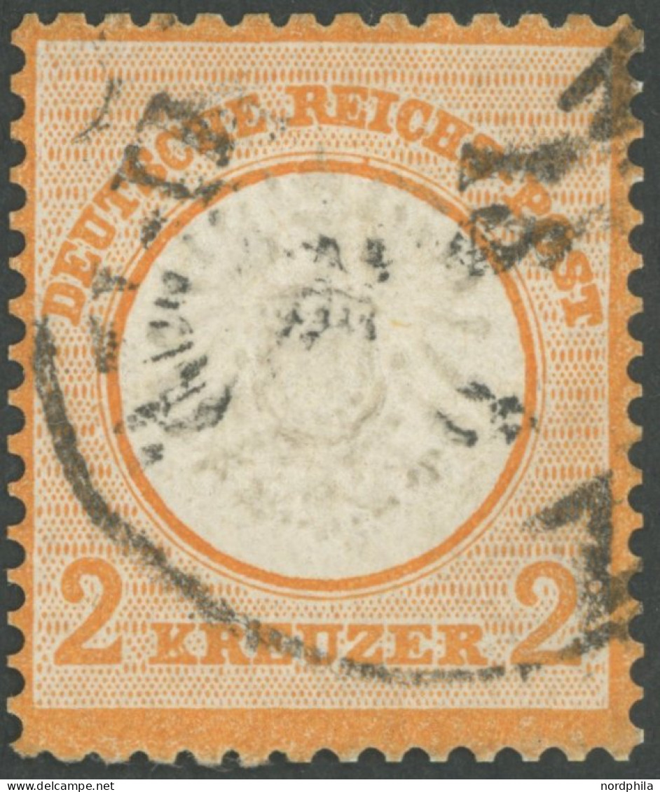 Dt. Reich 24 O, 1872, 2 Kr. Orange, Stark Repariert, Gepr. Sommer, Mi. (3200.-) - Andere & Zonder Classificatie