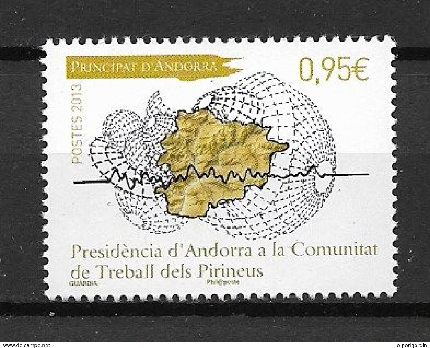 ANDORRE FR ,  No 745 , NEUF , ** , SANS CHARNIERE, TTB . - Nuevos