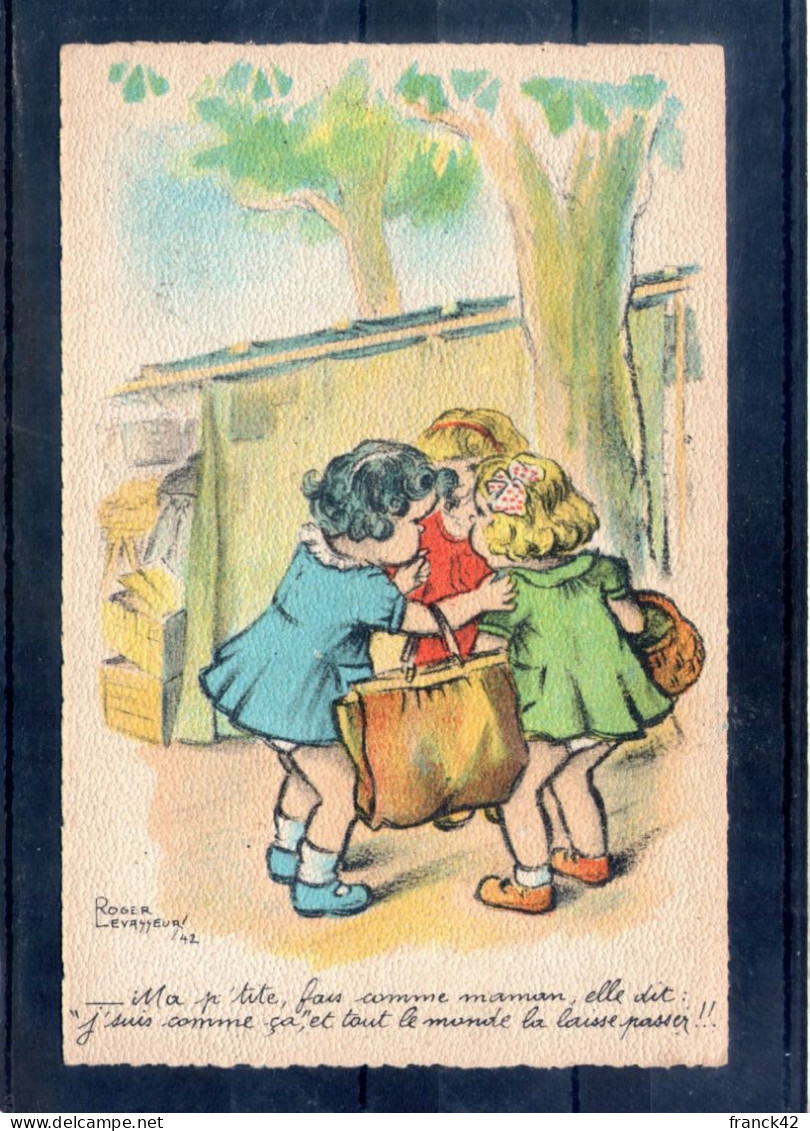 Carte Illustrée Roger Levasseur. Ma P'tite Fais Comme Maman - Levasseur, Roger