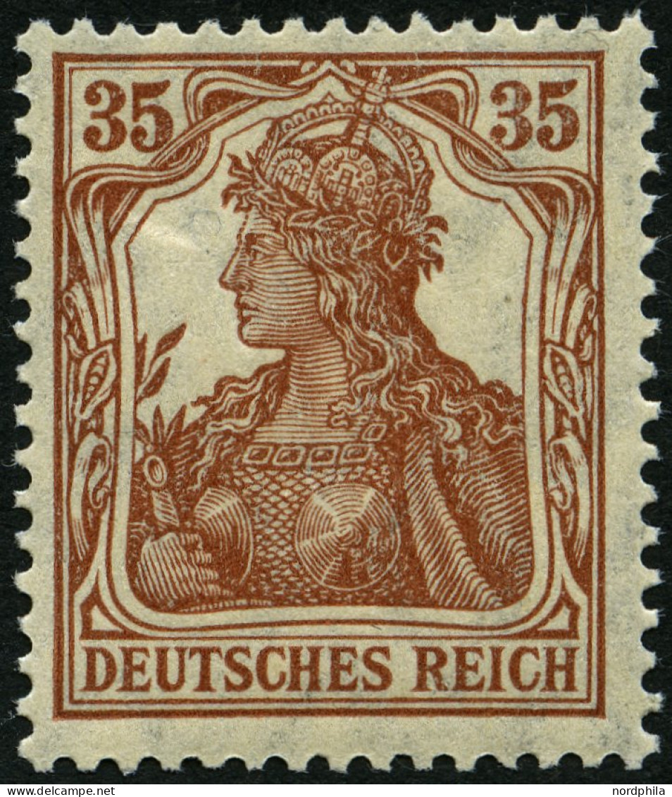 Dt. Reich 103c , 1918, 35 Pf. Zimtfarben, Pracht, Gepr. Infla, Mi. 70.- - Used Stamps